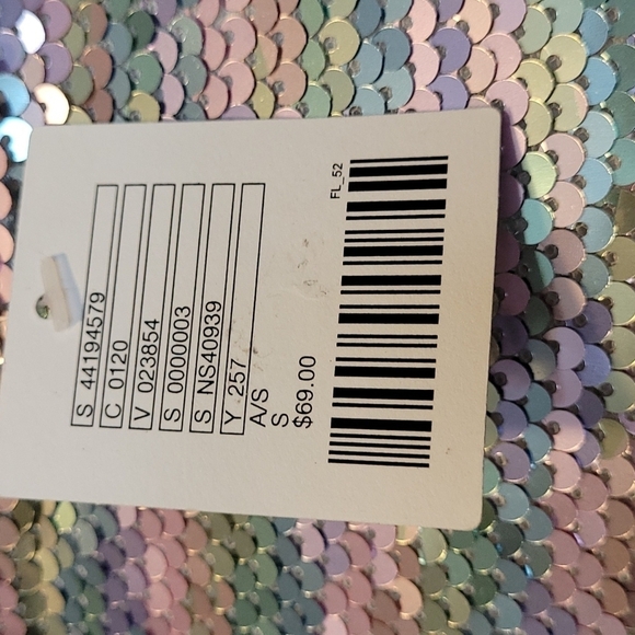 Urban Outfitters rainbow sequint Mini skirt. - Picture 8 of 10